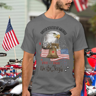 250 Years of America Eagle & Liberty We The People T Shirt