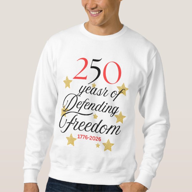 250 Years of Defending Freedom – America 250years Lång Ärmad Tröja (Framsida)