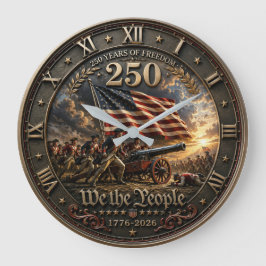 250 Years of Freedom We the People Patriotic Stor Klocka