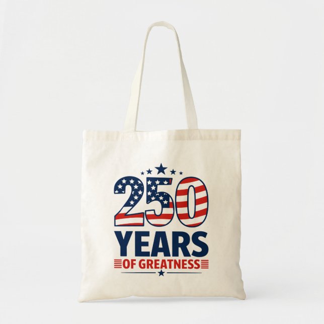 250 Years Of Greatness American Independence Tygkasse (Framsidan)