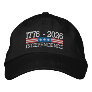 250 Years of Independence 4th of July Anniversary  Broderad Keps