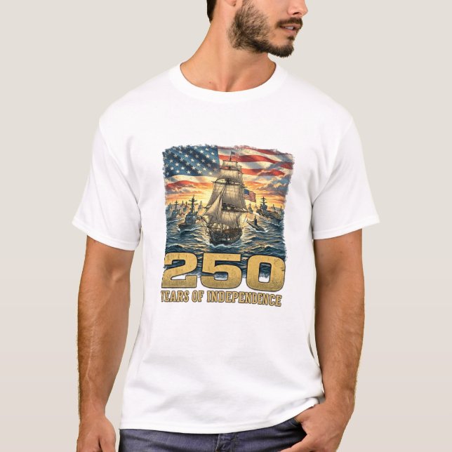 250 Years of Independence: Naval Heritage Tee (Framsida)