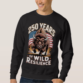 250 Years of Wild Resilience Bison Lång Ärmad Tröja