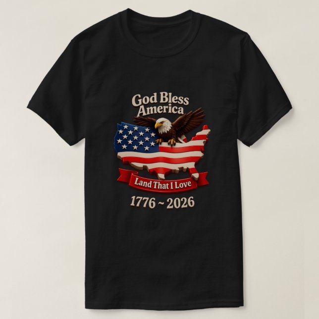 250 Years USA -19 T-Shirt (Design framsida)