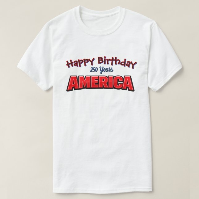 250 Years USA -32b T-Shirt (Design framsida)