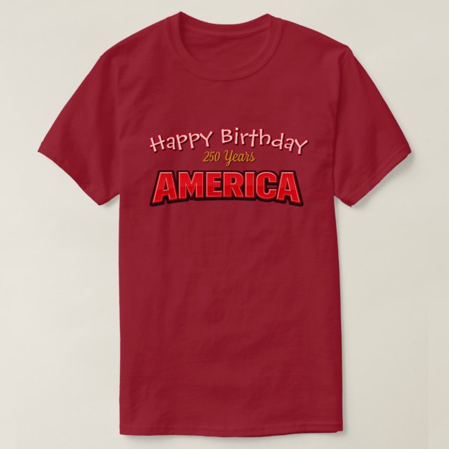 250 Years USA -32c T-Shirt (Design framsida)