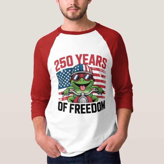 250th American Independence 1776–2026 Patriotic US T Shirt (Framsida)