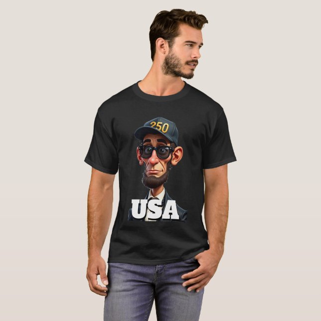 250th America's 4th of July Independence Day  T Shirt (Hel framsida)