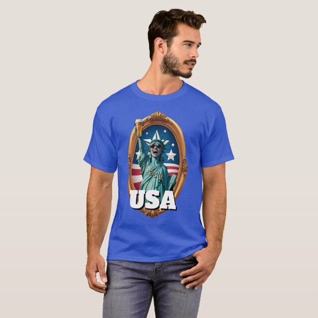 250th America's 4th of July Independence Day  T Shirt (Hel framsida)