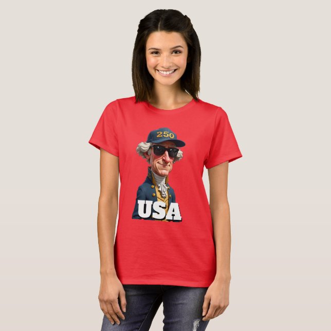 250th America's Birthday  T Shirt (Hel framsida)