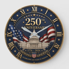 250th Anniversary 1776–2026 United States Stor Klocka