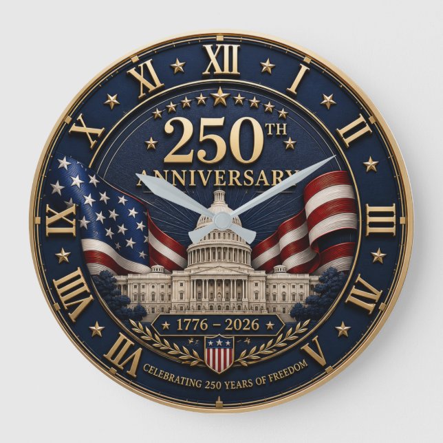 250th Anniversary 1776–2026 United States Stor Klocka (Framsida)