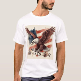 250th Anniversary American Eagle 1776 Patriotic T Shirt