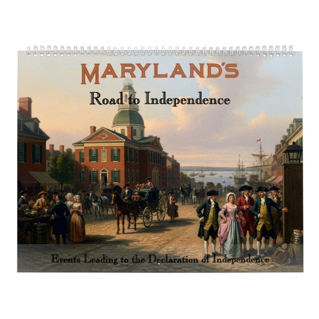 250th Anniversary - State of Maryland Calendar Kalender (Omslag)