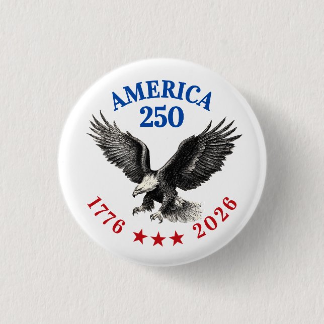 250th Anniversary USA 2026 Bald Eagle  Knapp (Framsida)