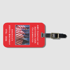 250th Anniversary USA Patriotic Commemorative Bagagebricka