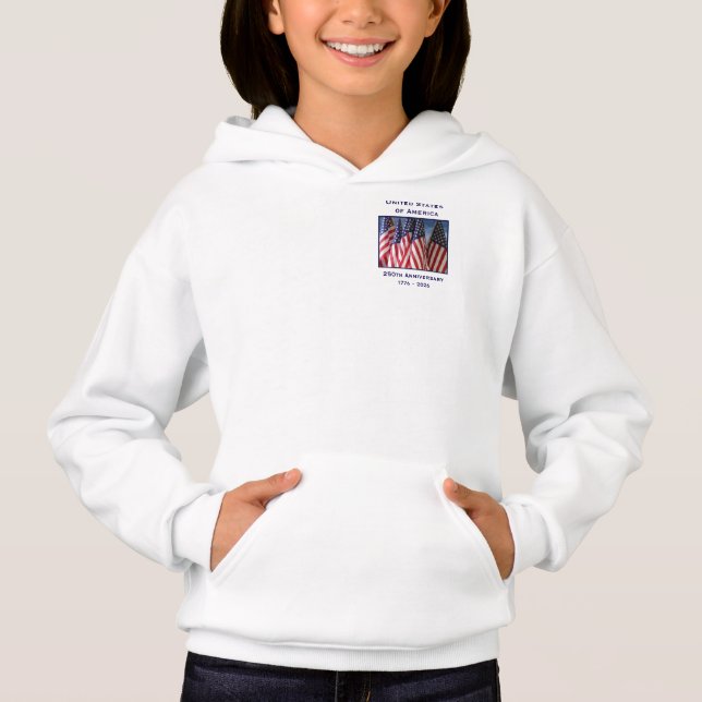 250th Anniversary USA Patriotic Pullover   T Shirt (Framsida)