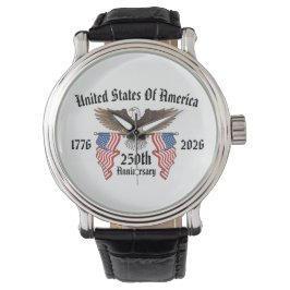 250th USA Anniversary 4th Of July Independence Day Armbandsur