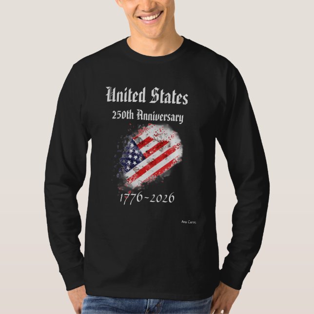 250th USA Anniversary T Shirt (Framsida)