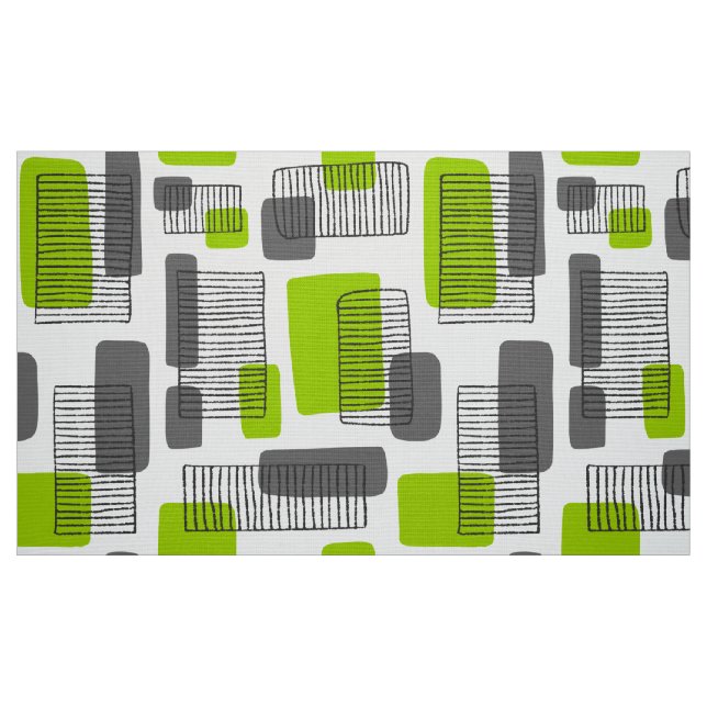 251215 - Grönt och grått Tyg (Fat Quarter)