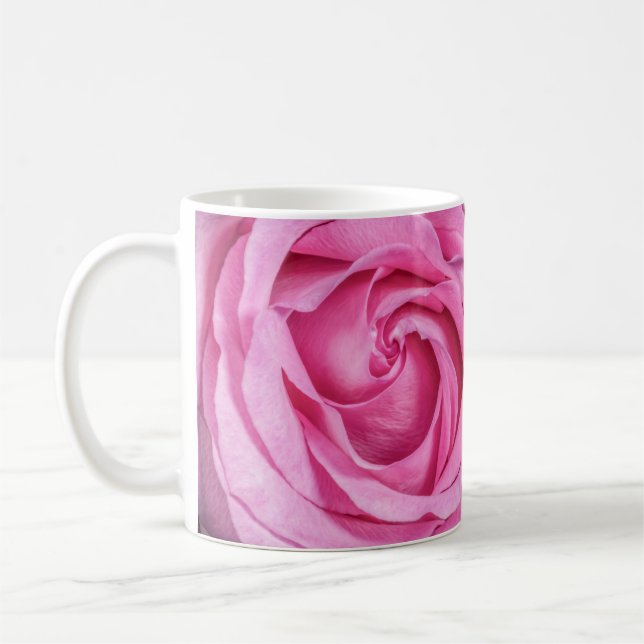 2515-Rosa ros-kaffe Mugg (Vänster)