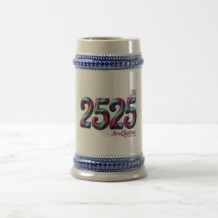 2525 jul STEIN, BLÅ/GRÅ 22 OZ / VIT/GULD Sejdel