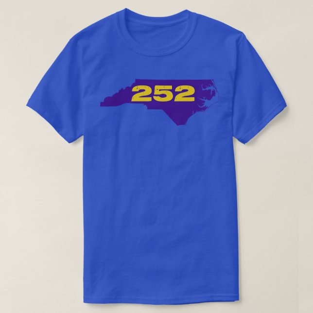 252 Lila och Guld T Shirt (Design framsida)