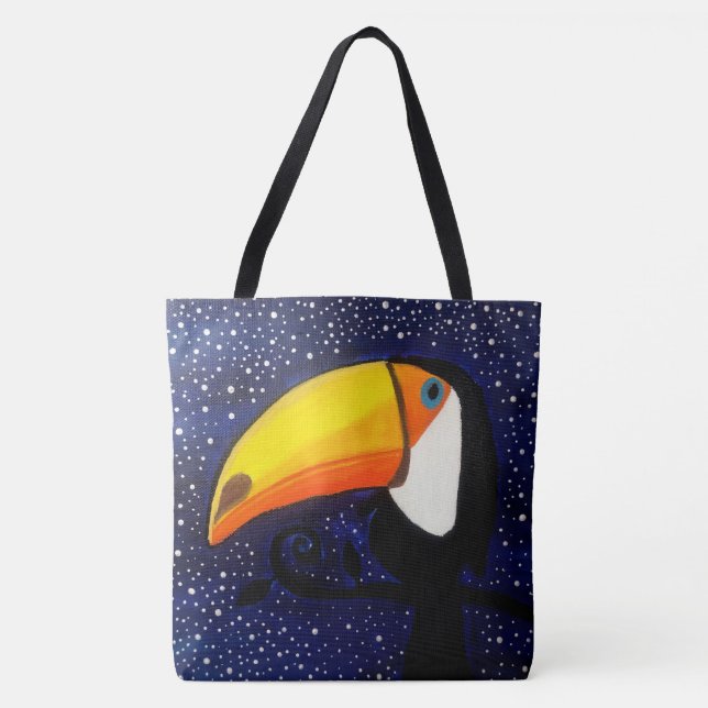 255 - Toucan - Tote Bag Tygkasse (Framsida)
