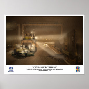 256 Infantry Brigade i Irak Poster
