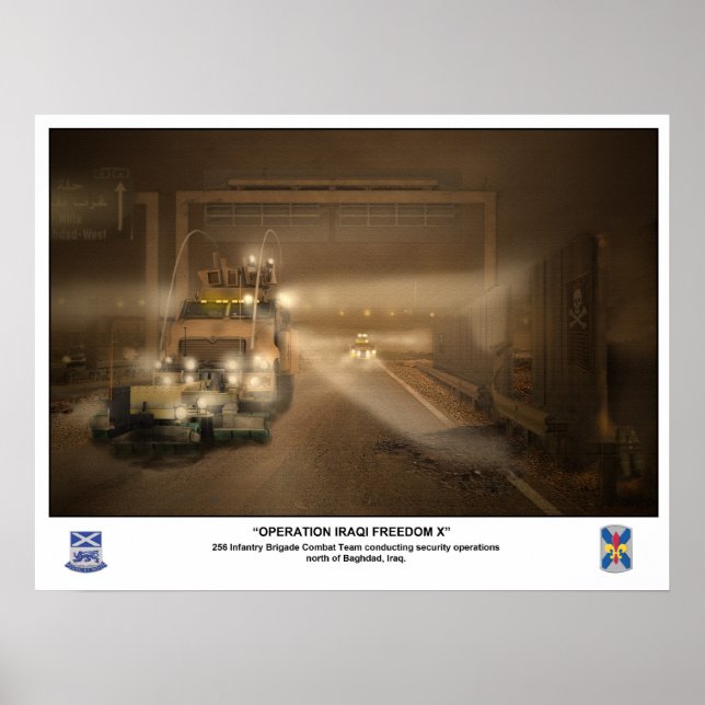 256 Infantry Brigade i Irak Poster (Framsidan)