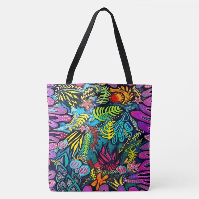 259 - Marine Life Tote Tygkasse (Framsida)