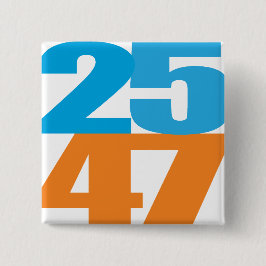 25 47 Blå/Orange Knapp