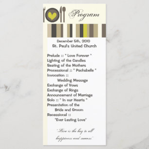 25 4 x 9 Bröllopsprogram Bröllop China Middag Tall Program