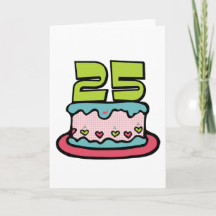 25 Ålderskaka Kort