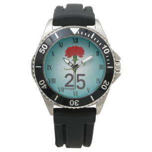 25 april, Carnation Revolution, Portugal Armbandsur
