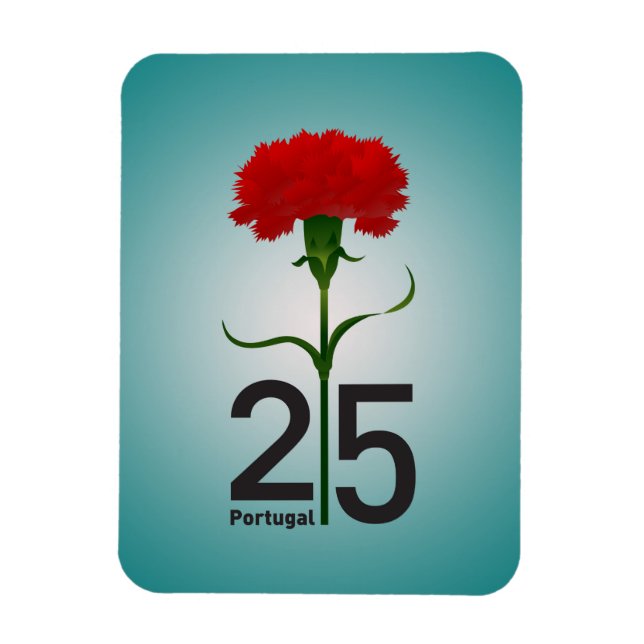 25 april, Carnation Revolution, Portugal Magnet (Vertikal)