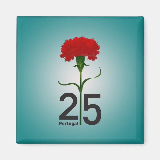 25 april, Carnation Revolution, Portugal Magnet (Framsidan)