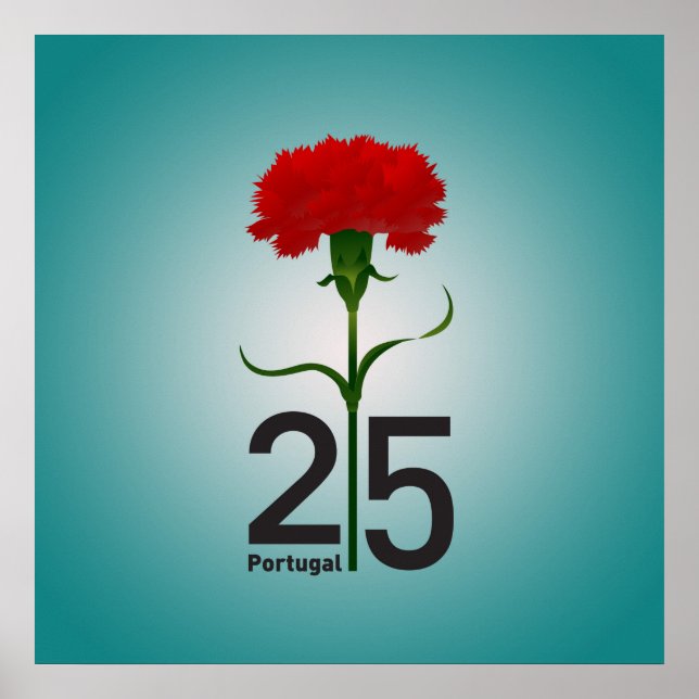 25 april, Carnation Revolution, Portugal Poster (Framsidan)