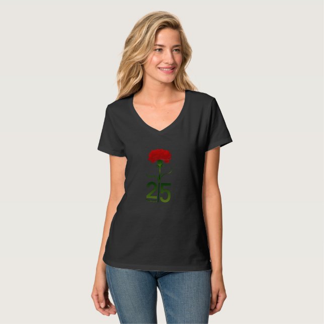 25 april, Carnation Revolution, Portugal T Shirt (Hel framsida)
