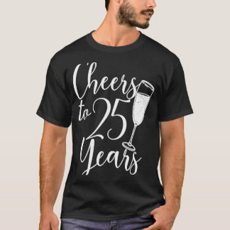 25 år för kvinnor i Manar 25:e födelsedagen och T Shirt