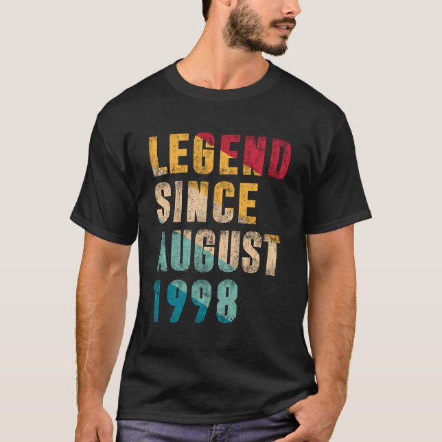 25 år gamla presenter sedan augusti 1998 25:e B T Shirt (Framsida)