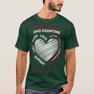 25 år utan cancer Survivor Gift Många Myeloma T Shirt