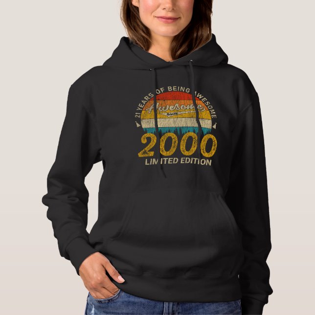 25-årig 2000 Retro Fantastisk 25:e födelsedagspres T Shirt (Framsida)