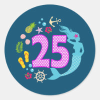 25-årig flicka andra 25:e födelsedagsdagen Sjöjung