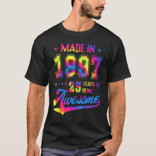 25-årig född 1997, tiofemte, 25:e födelsedagstidni t shirt