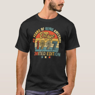 25-årig Vintage 1997 25:e födelsedagen 2 T Shirt