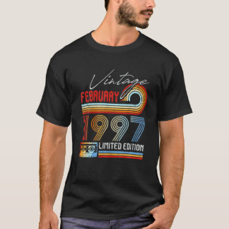 25-åriga gåvor från februari 1997 Kassettband 25:e T Shirt