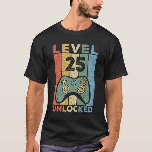 25-åriga gåvor Manar Gamer 25:e födelsedagsgåva T Shirt
