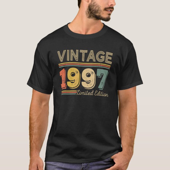 25 ÅRS ÅLDER 1997 25:e födelsedagen T Shirt (Framsida)