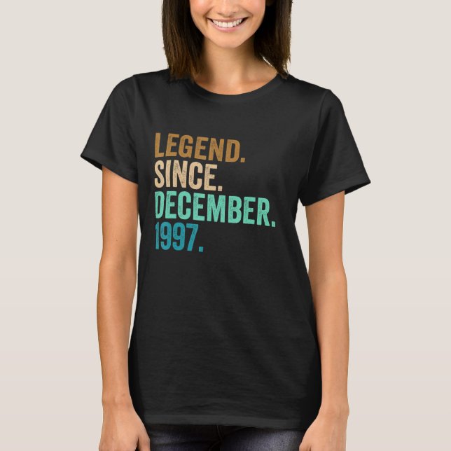 25 års ålder sedan den 1 december t shirt (Framsida)